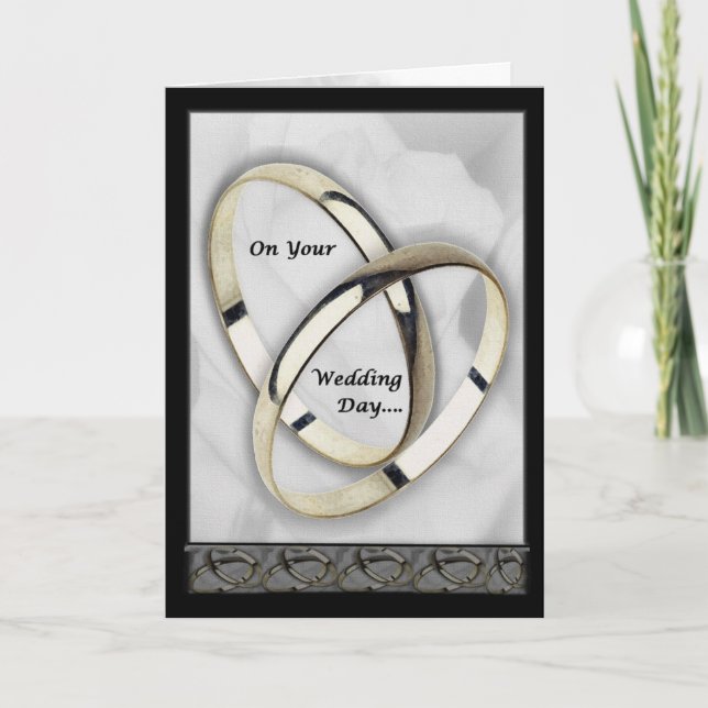 An Ihrem Hochzeitstag Karte (Vorderseite)