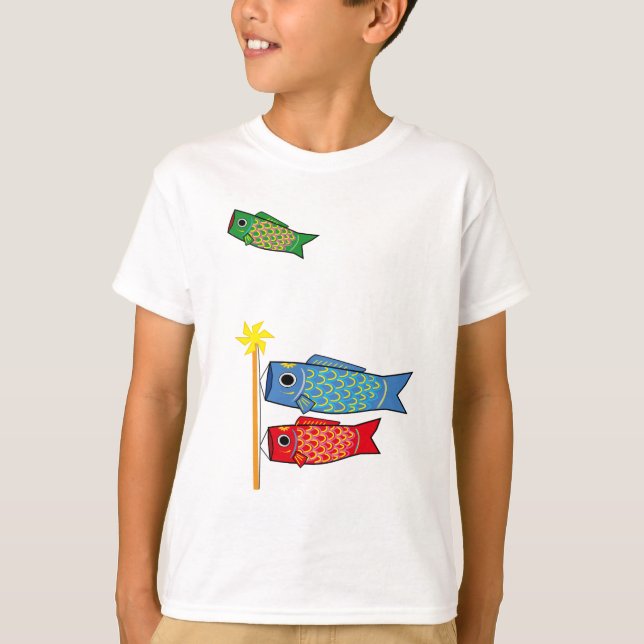 An illustration of Koi-nobori , Japanese tradition T-Shirt (Vorderseite)