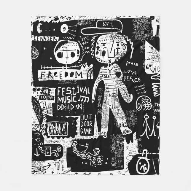 An image that includes a plurality of symbols.stre fleecedecke (Vorderseite)