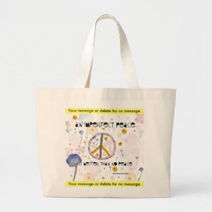 'An Imperfect Peace' - Canvas Bag - Anpassen Jumbo Stoffbeutel