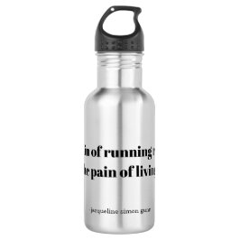 An inspirational quote for runners edelstahlflasche