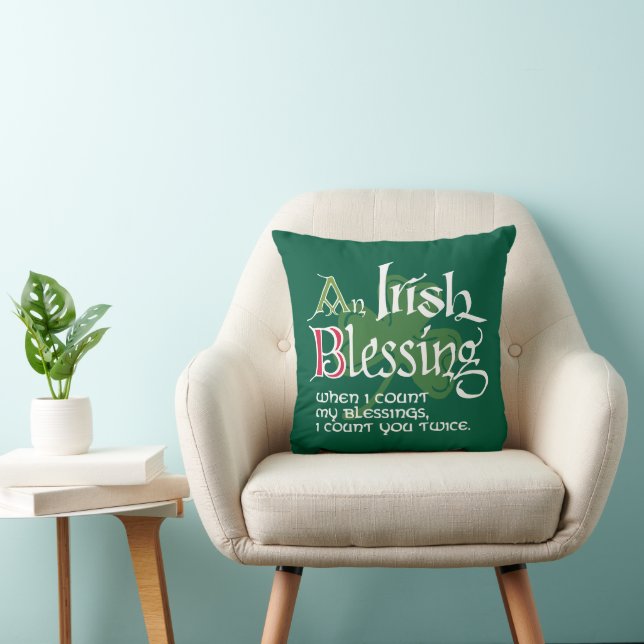 An Irish Blessing Kissen (Stuhl )