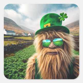 An Irish Sasquatch Quadratischer Aufkleber