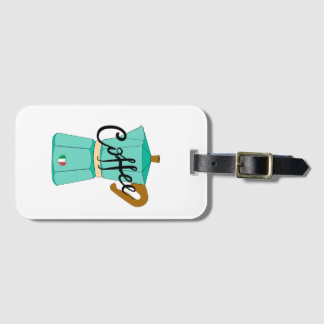 An Italian coffee moka Gepäckanhänger