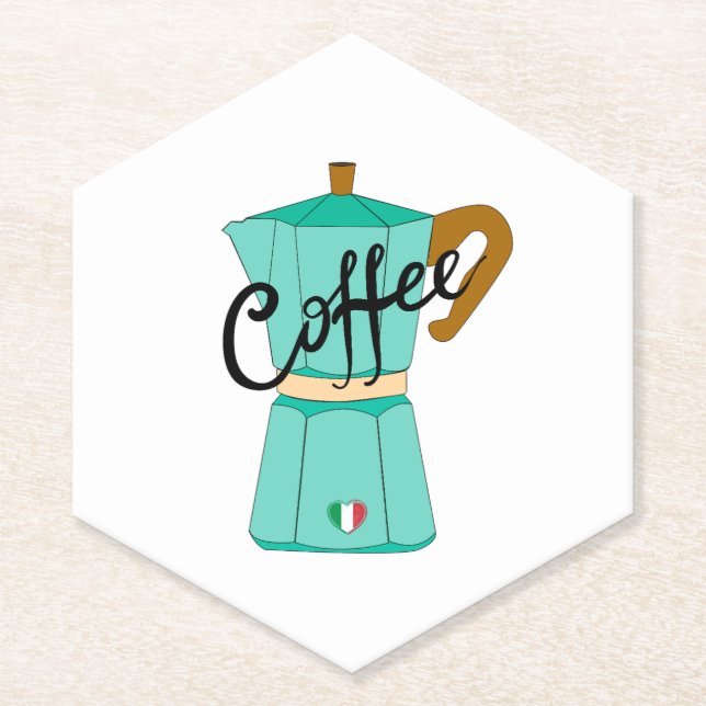 An Italian coffee moka Untersetzer (Vorderseite)