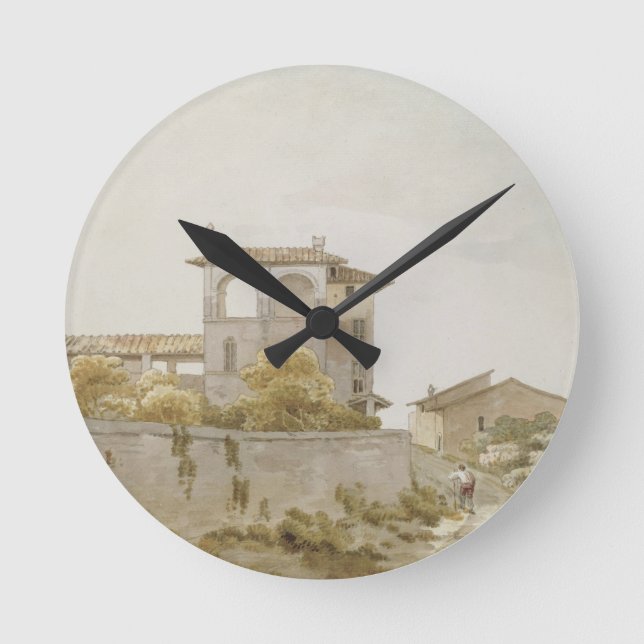 An Italian Villa Runde Wanduhr (Vorderseite)