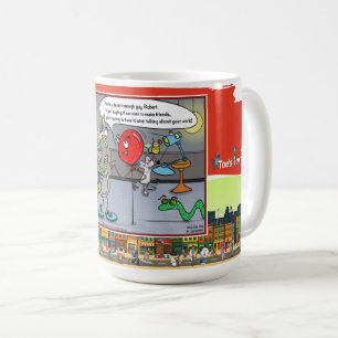 An jedem Wort hängen Absurder Situationsklassike Kaffeetasse