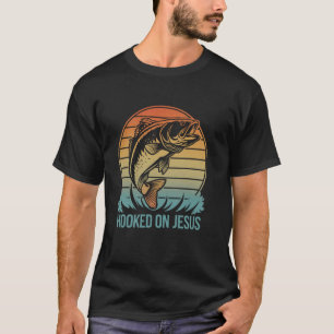 An Jesus angebissen Bassangeln Christlich Religiös T-Shirt