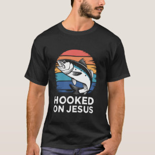 An Jesus Bassfischen Christlich Religiös Gott T-Shirt