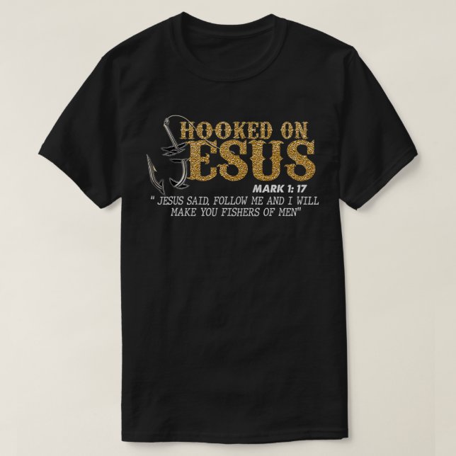 An Jesus Mark 117, Religious Bible Verse, p T-Shirt (Design vorne)
