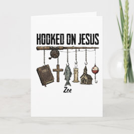 An Jesus Süchtig Personalisierte Grußkarte Karte