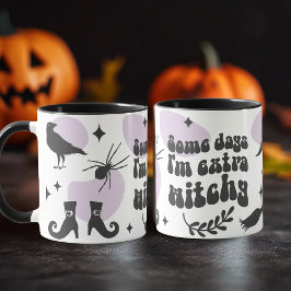 An manchen Tagen bin ich extra WITCHY Halloween Tasse