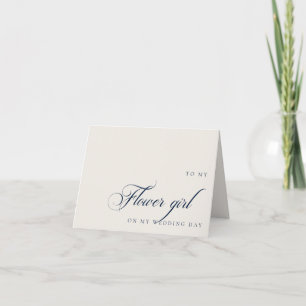 An mein Blumenmädchen an meinem Hochzeitstag Grußk Dankeskarte