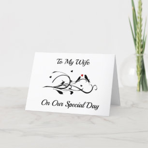 AN MEINE **EHEFRAU** FREUEN SIE SICH JAHRESTAG MIT KARTE