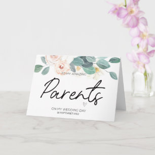 An meine Eltern Hochzeit danke Ihnen für Brides Ma Karte