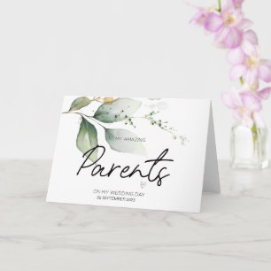 An meine Eltern Hochzeit danke Ihnen für Brides Ma Karte