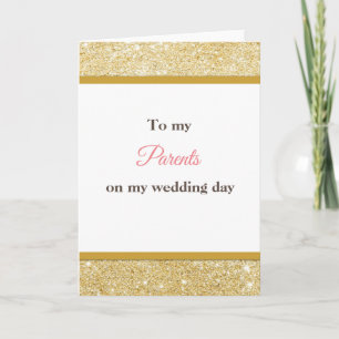 An meine Eltern Hochzeit danke Karte