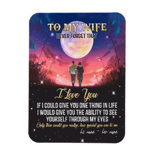 An meine Frau   Brief an meine Frau Liebe von Ehem Magnet