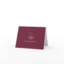 An meine Frau, Hochzeitskarten