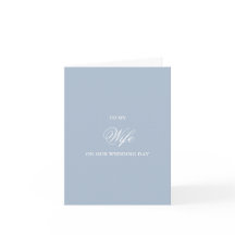 An meine Frau, Hochzeitskarten
