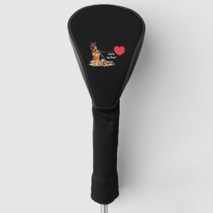 An meine Herz-deutsche Hirte gebunden Golf Headcover