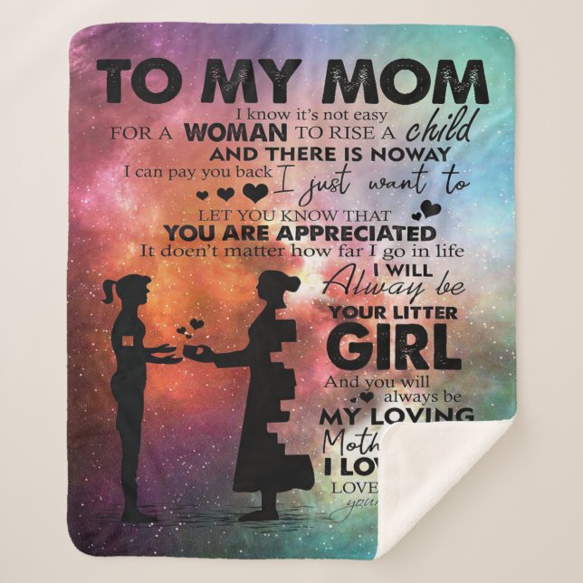 An meine Mama anwesend | Dekor der neuen Wohnung | Sherpadecke (Vorderseite)