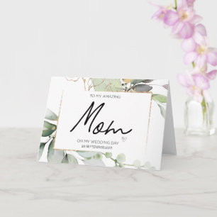 An meine Mama Hochzeit danke für Brides Mother Car Karte