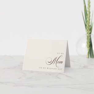 An meine Mutter am Tag meiner Hochzeit Grußkarte Dankeskarte