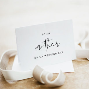 An meine Mutter am Tag meiner Hochzeit Karte, mode Dankeskarte