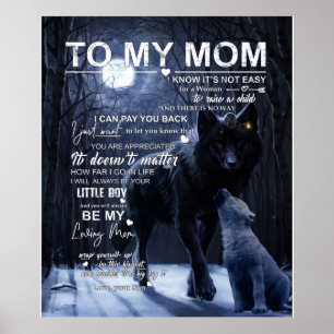 An meine Mutter, ich weiß, es ist nicht leicht für Poster