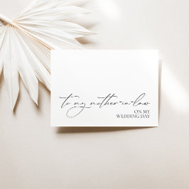 "An meine Schwiegermutter am Hochzeitstag" Karte