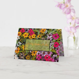 An meine Schwiegermutter / floral / Ich Glückspilz Karte