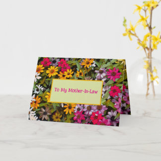 An meine Schwiegermutter / floral / Ich Glückspilz Karte