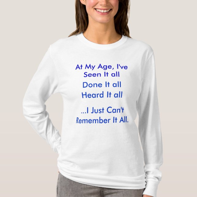 An meinem Alter T-Shirt (Vorderseite)