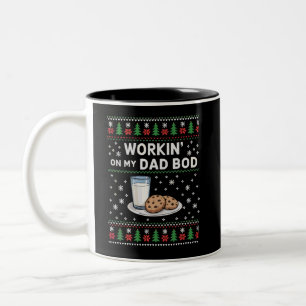 An meinem Dad-Body arbeiten Schwangerschaft Neue M Zweifarbige Tasse