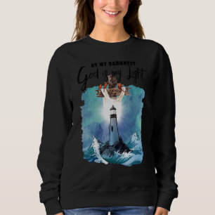 An meinem dunkelsten Gott ist mein leicht Christli Sweatshirt