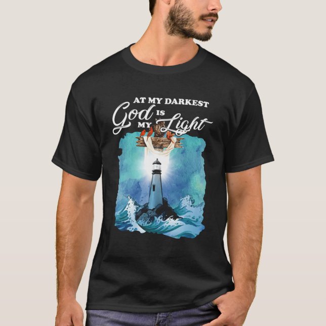 An meinem dunkelsten Gott ist mein Leuchtturm Lich T-Shirt (Vorderseite)