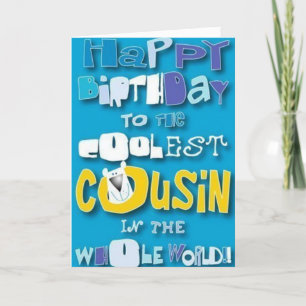 AN MEINEN "COUSIN" ZUM ****GEBURTSTAG***** KARTE