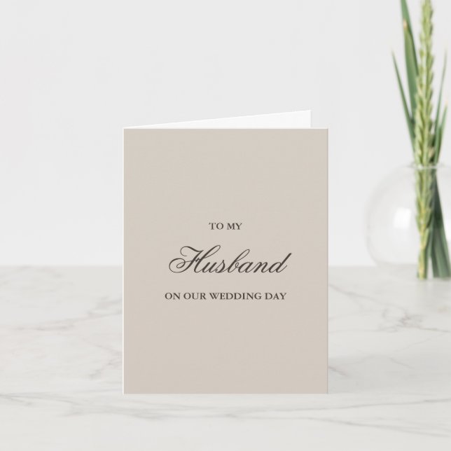 An meinen Ehemann, Hochzeitstagskarten Dankeskarte (Vorderseite)