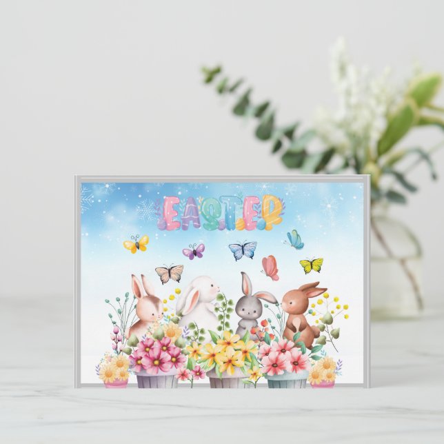 An meinen Freund auf der Ostertagekarte (Stehend Vorderseite)