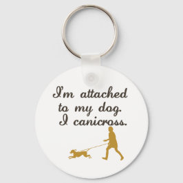 An meinen Hund angeschlossen Schlüsselanhänger