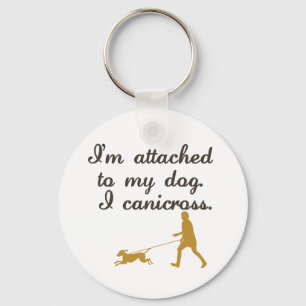 An meinen Hund angeschlossen Schlüsselanhänger