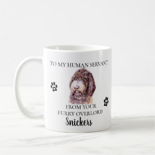 An meinen menschlichen Diener Lustiger Hund Labrad Kaffeetasse