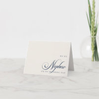An meinen Neffen am Tag meiner Hochzeit Grußkarte