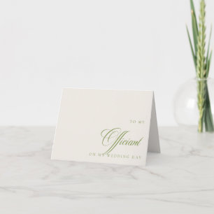 An meinen Offizianten am Tag meiner Hochzeit Grußk Dankeskarte