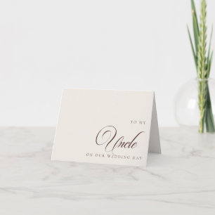 An meinen Onkel zum Hochzeitstag Grußkarte Dankeskarte
