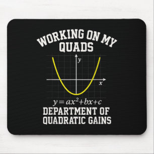 An meinen Quadrizeps arbeiten Lustige Algebra Math Mousepad