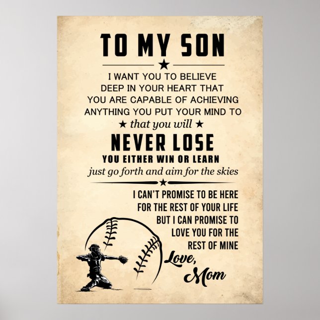 An meinen Sohn glaubt tief in eurem Herzen Poster (Vorne)