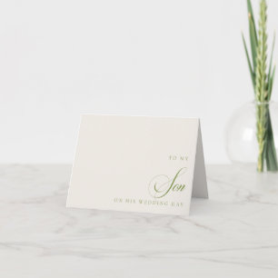 An meinen Sohn zum Hochzeitstag Grußkarte Dankeskarte