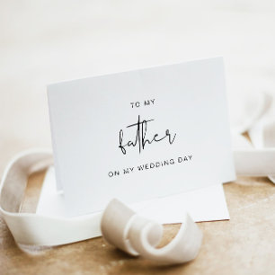 An meinen Vater an meinem Hochzeitstag Karte, Papa Dankeskarte